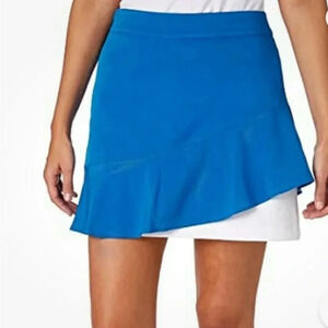 Lady Hagen golf skort Skirt with spandex shorts under. Royal blue White Size 12